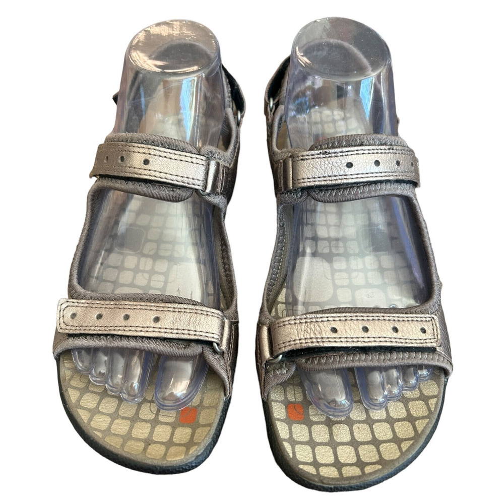 Ecco Yucatán Womens Sandals 6.5 Metallic Gorpcore Hiking Comfort Outdoor